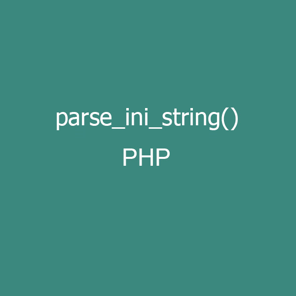 Hàm Parse_Ini_String() Trong Php - Code Tu Tam
