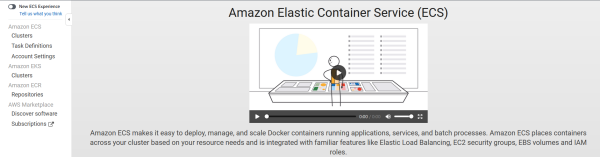 Giao diện Amazon Elastic Container Service